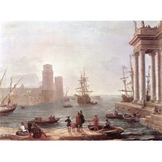 Port Scene with the Departure of Ulysses from the Land of th