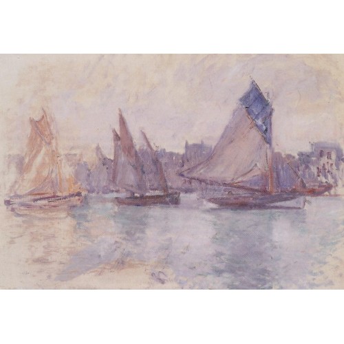 Boats in the Port of Le Havre