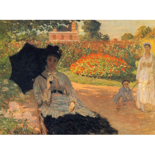 Camille monet in the garden