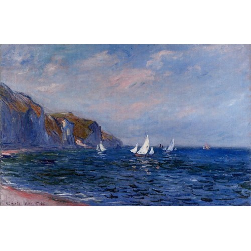 Cliffs and Sailboats at Pourville