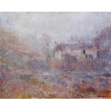 Houses at Falaise in the Fog