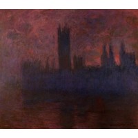 Houses of Parliament London Symphony in Rose