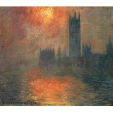 Houses of parliament sunset