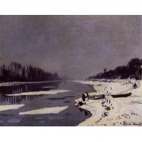 Ice Floes on the Seine at Bougival