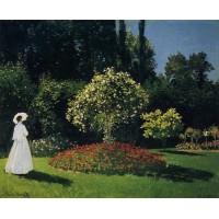 Jeanne Marguerite Lecadre in the Garden
