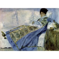 Madame monet on the divan