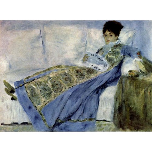 Madame monet on the divan