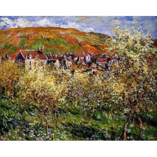 Plum Trees in Blossom at Vetheuil