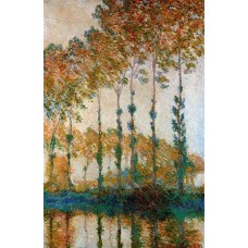 Poplars on the Banks of the River Epte in Autumn