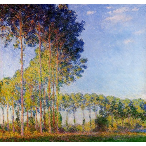 Poplars on the Banks of the River Epte Seen from the Marsh
