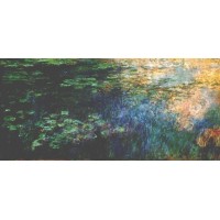 Reflections of Clouds on the Water Lily Pond (Left Panel)