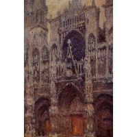 Rouen Cathedral Grey Weather