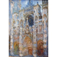 Rouen cathedral magic in blue