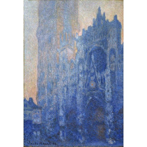 Rouen cathedral the portal and the tour d albane at dawn