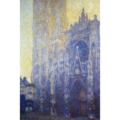 Rouen cathedral the portal morning effect