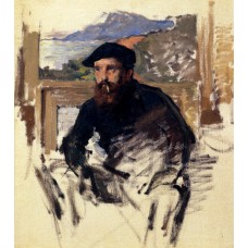 Self portrait in his atelier
