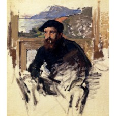 Self portrait in his atelier