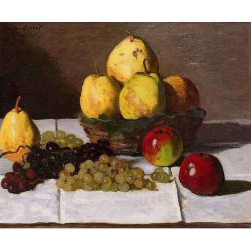 Still Life with Pears and Grapes