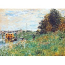 The banks of the seine at the argenteuil bridge 2