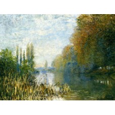 The banks of the seine in autumn