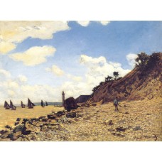 The beach at honfleux