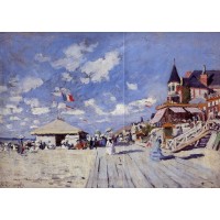 The Boardwalk on the Beach at Trouville