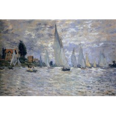 The boats regatta at argenteuil
