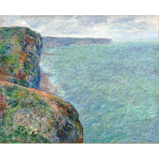 The sea seen from the cliffs of fecamp
