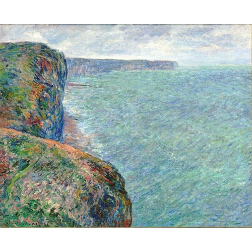 The sea seen from the cliffs of fecamp