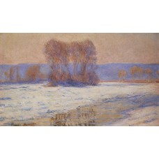 The Seine at Bennecourt in Winter