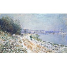 The tow path at argenteuil winter