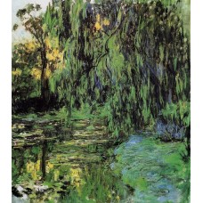 Weeping Willow and Water Lily Pond 2