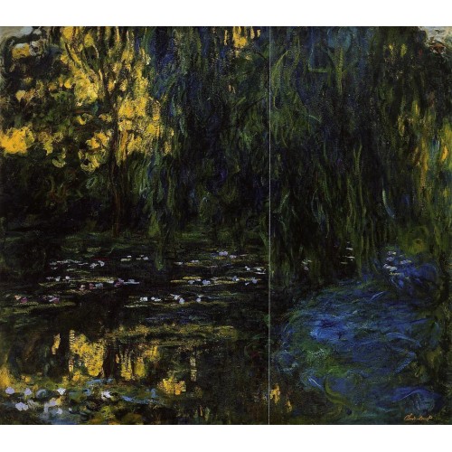 Weeping Willow and Water Lily Pond 3
