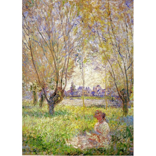 Woman Sitting under the Willows