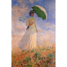 Woman with a Parasol Facing Right