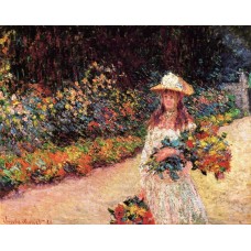 Young Girl in the Garden at Giverny