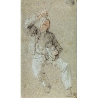 Young Man with a Raised Glass