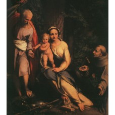 The Rest on the Flight to Egypt with Saint Francis