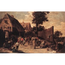 Peasants Dancing outside an Inn