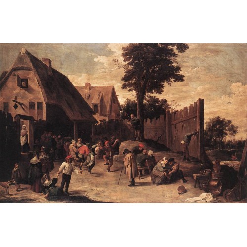 Peasants Dancing outside an Inn