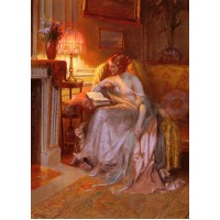Reading By Lamplight