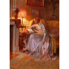 Reading By Lamplight