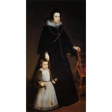 Dona Antonia de Ipenarrieta y Galdos with Her Son