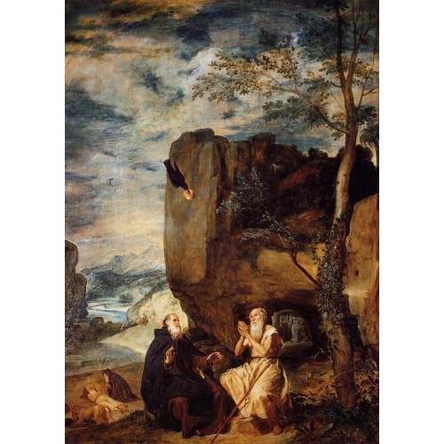 St Anthony Abbot and St Paul the Hermit