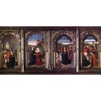 Triptych of the Virgiin