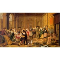 Banquet Scene in a Renaissance Hall