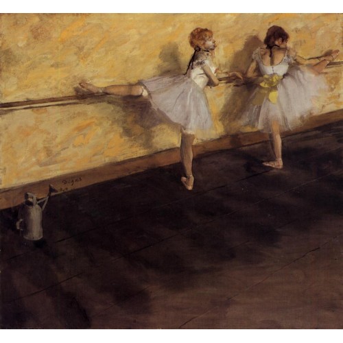 Dancers Practicing at the Barre