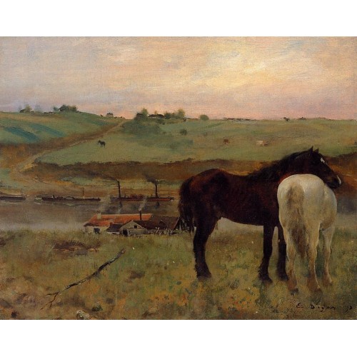 Horses in a Meadow