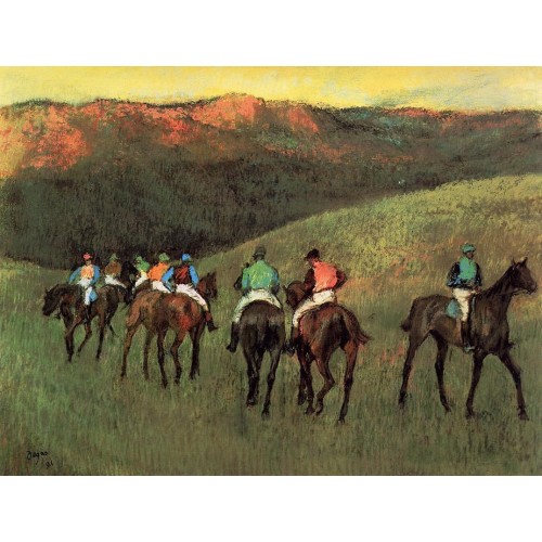 Racehorses in a Landscape