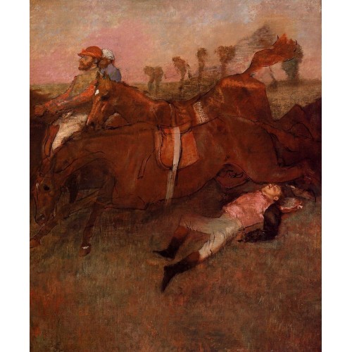 Scene from the Steeplechase the Fallen Jockey